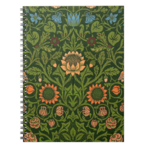 William Morris Violet and Columbine Art Rug Notebook