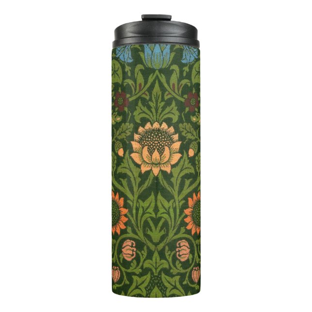 William Morris Violet and Columbine Art Rug Thermal Tumbler (Front)