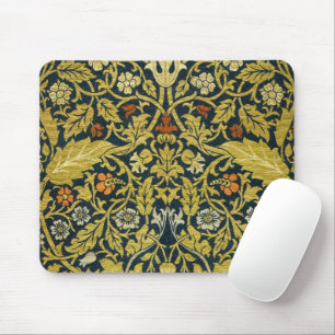 William Morris Violet Columbine Navy Floral Mouse Pad