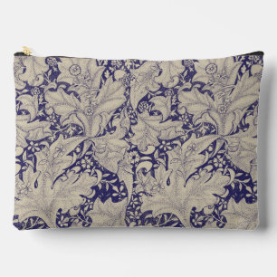 William Morris Wallflower Pattern Antique Blue Accessory Pouch