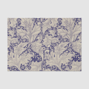 William Morris Wallflower Pattern Antique Blue Tissue Paper