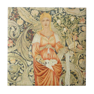 William Morris Wallpaper Design on Tile