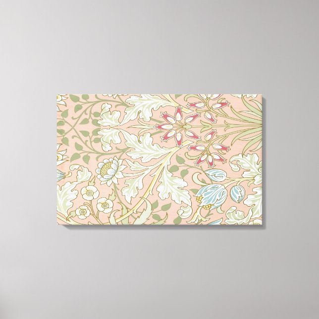 William Morris - WALLPAPER HYACINTH PATTERN 480 19 Canvas Print (Front)