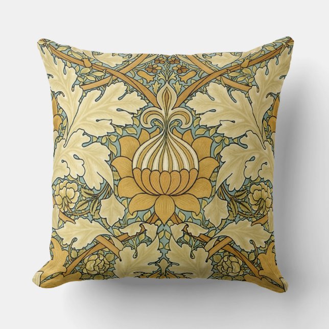 William Morris Wallpaper Print Cushion (Front)