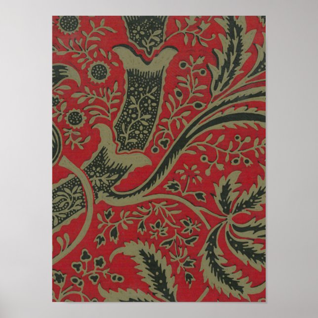 William Morris - Wallpaper Sample With Bamboo Poster (Front)
