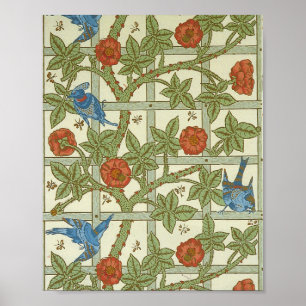 William morris wallpaper Sheet from a Set of Ten Poster