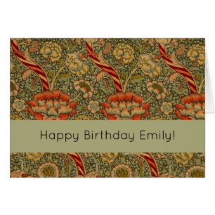 William Morris Wandle English Floral Damask Design