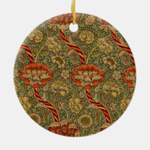 William Morris Wandle English Floral Design Ceramic Tree Decoration