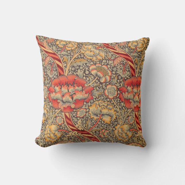 William Morris Wandle for Chintz Design Cushion (Front)