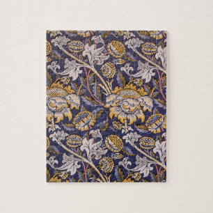 William Morris Wey Floral Arts Crafts Wallpaper Jigsaw Puzzle