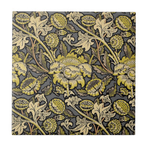 William Morris Wey Floral Arts Crafts Wallpaper Tile