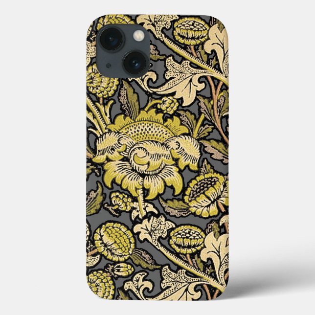 William Morris Wey Floral Wallpaper Case-Mate iPhone Case (Back)