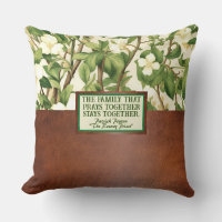 William Morris White Green Floral Religious Quote