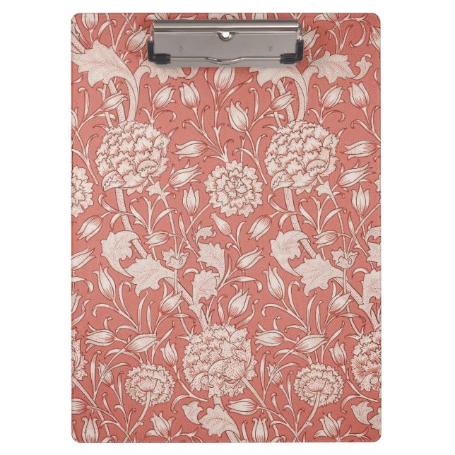William Morris Wild Tulip Classic Victorian Design Clipboard (Front)