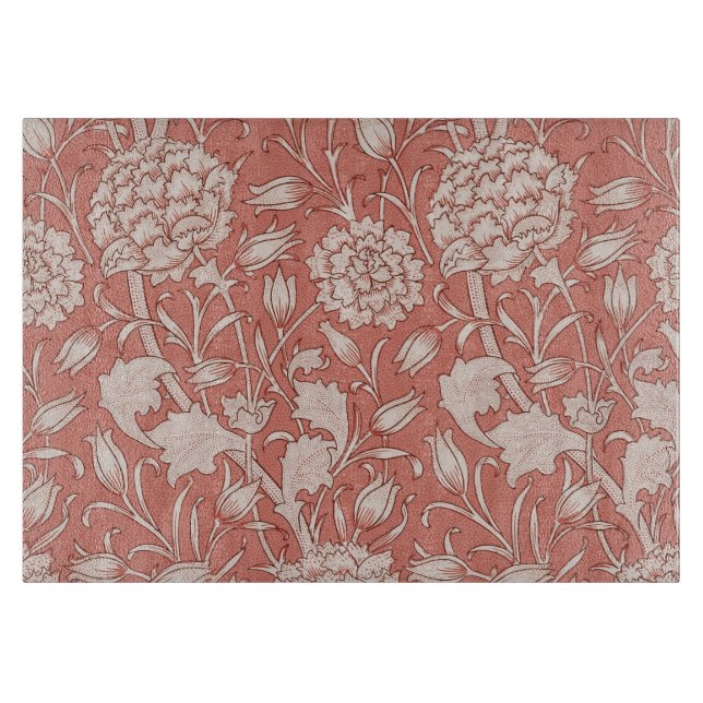 William Morris Wild Tulip Classic Victorian Design Cutting Board (Front)