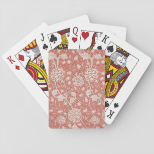 William Morris Wild Tulip Classic Victorian Design Playing Cards