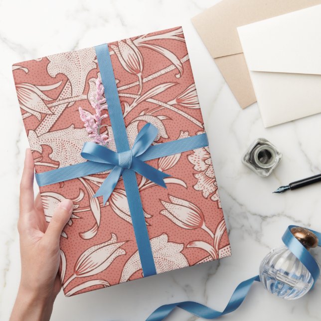 William Morris Wild Tulip Classic Victorian Design Wrapping Paper (Gifting)