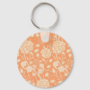 William Morris Wild Tulip famous pattern Key Ring