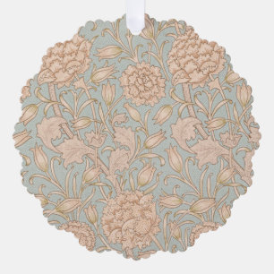 William Morris Wild Tulip Flower Floral Design Tree Decoration Card