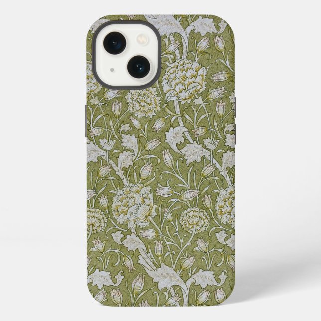 William Morris Wild Tulip iPhone Case (Back)
