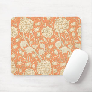 William Morris Wild Tulip Orange Floral Art Mouse Pad