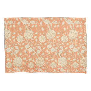 William Morris Wild Tulip Orange Floral Art Pillowcase