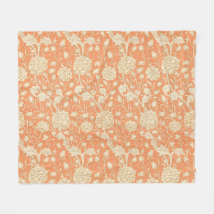 William Morris Wild Tulip Vintage Floral Pattern Fleece Blanket