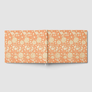 William Morris Wild Tulip Vintage Floral Pattern Guest Book