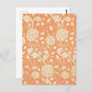 William Morris Wild Tulip Vintage Floral Pattern Postcard