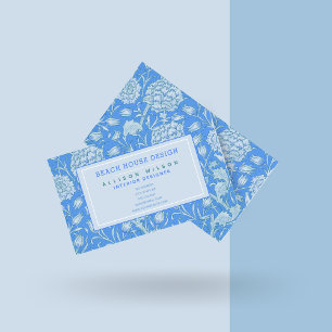 William Morris - Wild Tulips - Purple Floral  Busi Business Card