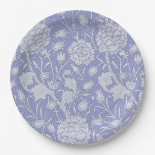William Morris - Wild Tulips Purple Floral Pattern Paper Plate