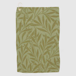 William Morris Willow Antique Green Leaf Vine Art Golf Towel