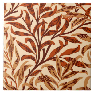 William Morris Willow Bough, Brown and Beige Tile