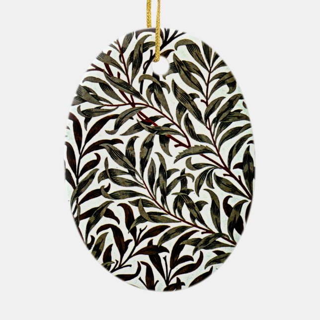 William Morris - Willow Bough Ceramic Tree Decoration (Back)