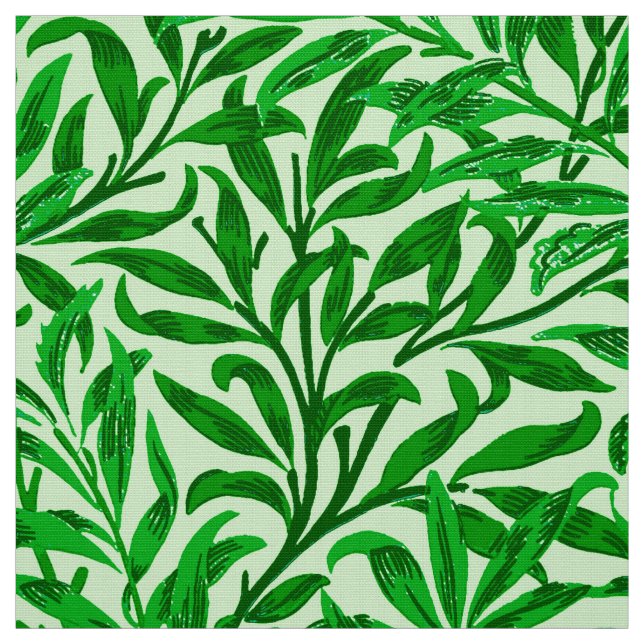 William Morris Willow Bough, Emerald Green Fabric (Swatch)