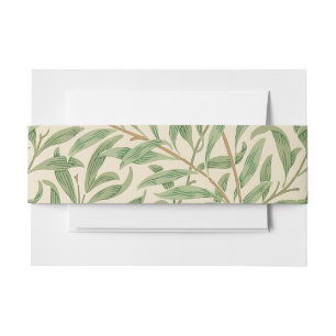 William Morris Willow Bough Garden Flower Classic Invitation Belly Band
