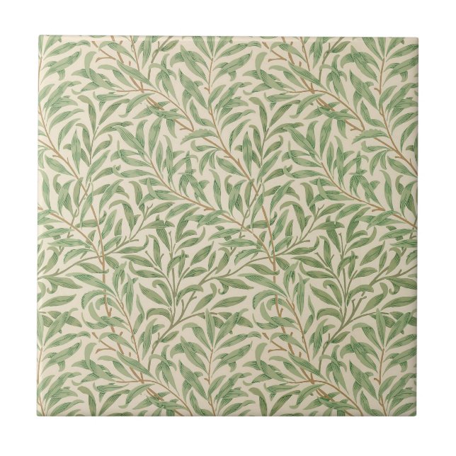 William Morris Willow Bough Garden Flower Classic Tile (Front)