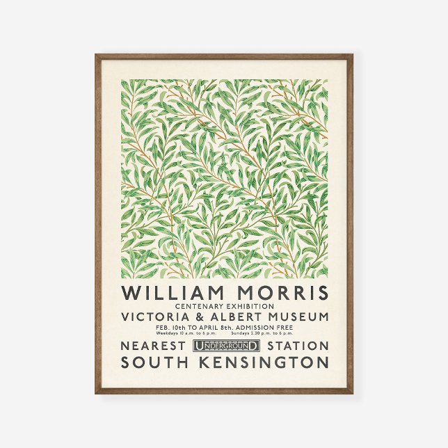 William Morris Willow Bough Green Art Exhibition Poster (Creator Uploaded)