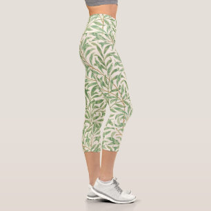 William Morris Willow Bough Vintage Botanical Capri Leggings