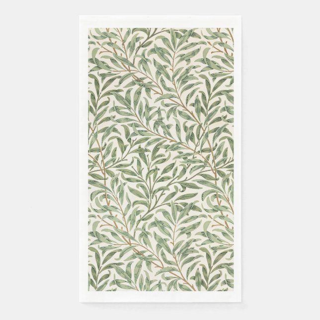 William Morris Willow Bough Vintage Botanical Napkin (Front)