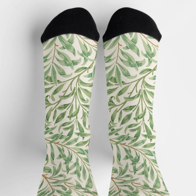 William Morris Willow Bough Vintage Botanical Socks (Top)