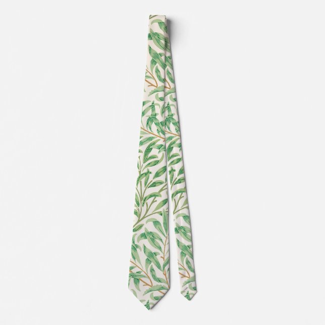 William Morris. Willow Bough. Vintage greenery Tie (Front)