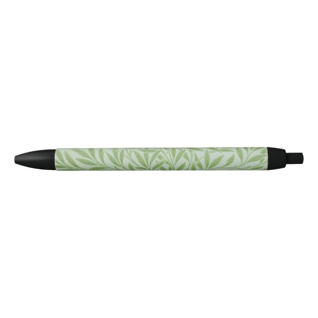 William Morris Willow Flower Classic Green Black Ink Pen (Front)