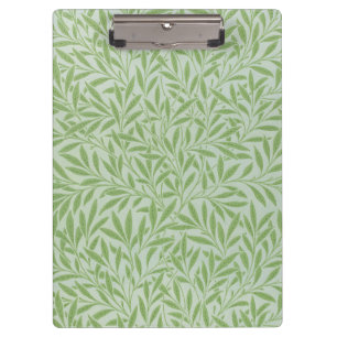 William Morris Willow Flower Classic Green Clipboard