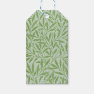 William Morris Willow Flower Classic Green Gift Tags