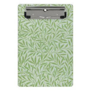 William Morris Willow Flower Classic Green Mini Clipboard