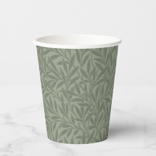 William Morris Willow Flower Classic Paper Cups (Front)