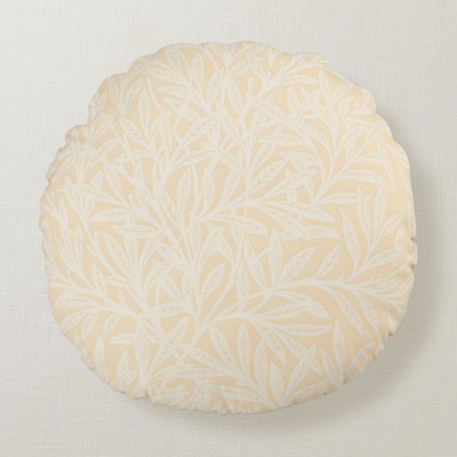 William Morris Willow Flower Classic Round Cushion (Front)