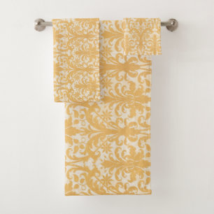 William Morris Willow & Gold Damask Luxury Bath Towel Set