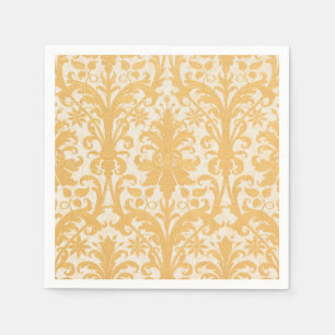 William Morris Willow & Gold Damask Luxury Napkin